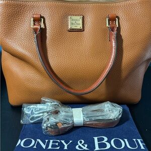 Dooney & Bourke Tan Pebbled Leather Tote